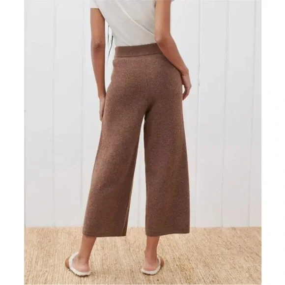 Jenni Kayne culottes Marina Wide-Leg Pants in Nutmeg - Picture 4 of 8
